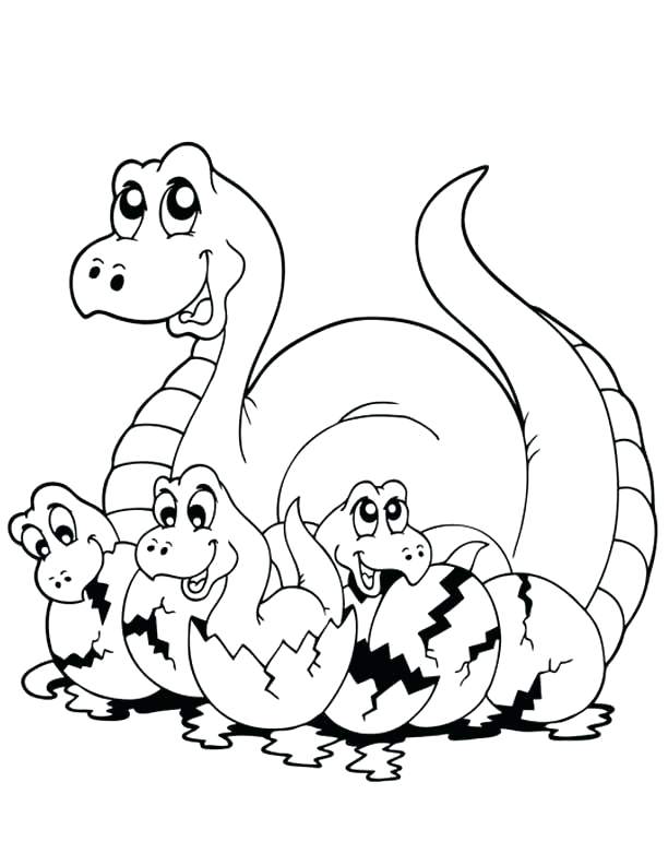 612x792 Funny Dinosaur Drawings