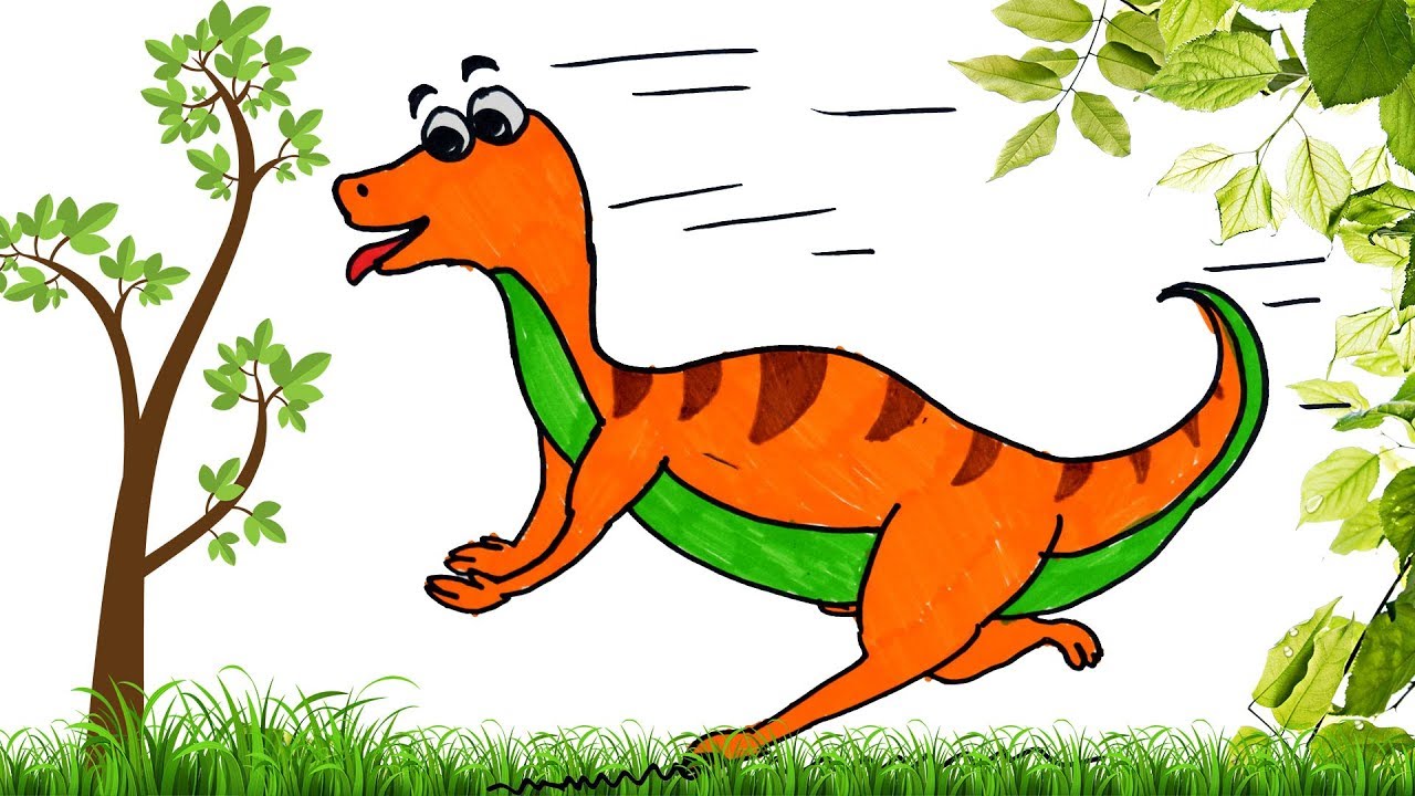 1280x720 How To Draw Oviraptor Dinosaur Step