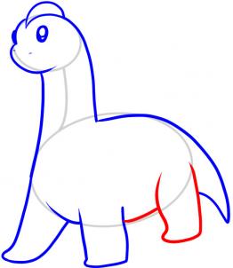 262x302 How To Draw How To Draw A Dinosaur For Kids