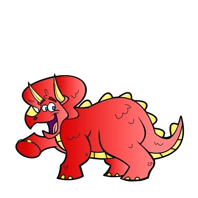 640x640 How To Draw A Triceratops For Kids