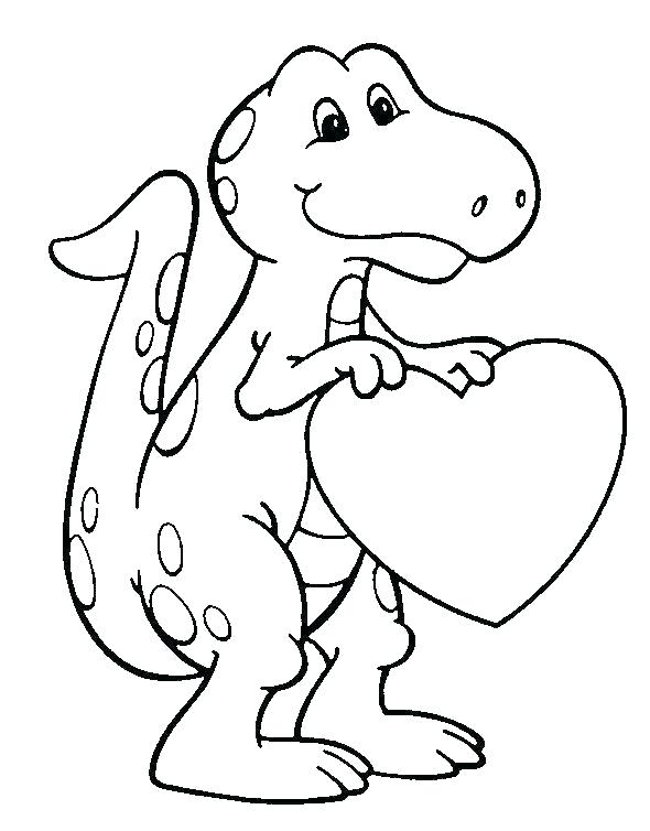 590x754 Preschool Dinosaur Coloring Pages