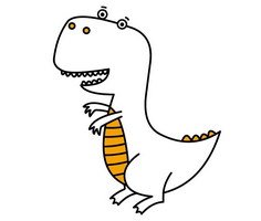 236x200 Dinosaur Coloring Pages