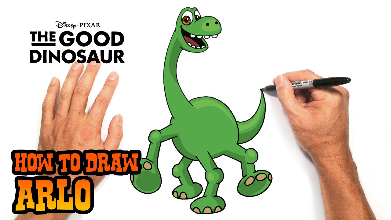 1280x720 How To Draw Arlo The Good Dinosaur