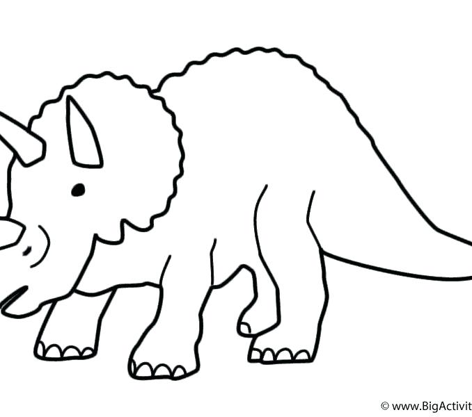678x600 Triceratops Drawing