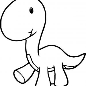 300x300 Dinosaur Outline Coloring Pages Beautiful Baby Dinosaur Cartoon