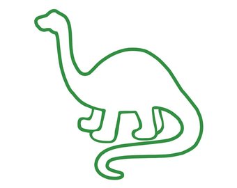 340x270 Dinosaur Outline Etsy
