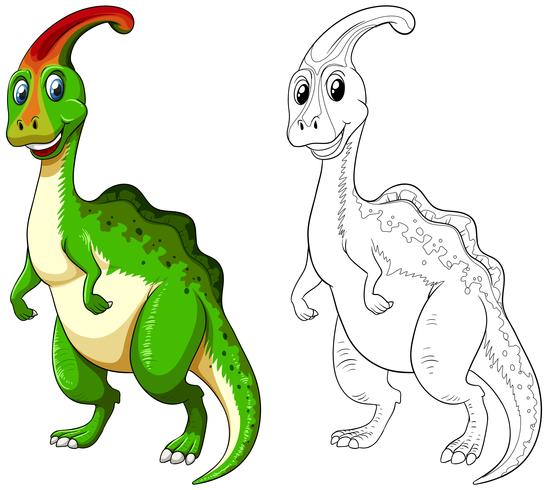 548x490 Animal Outline For Happy Dinosaur