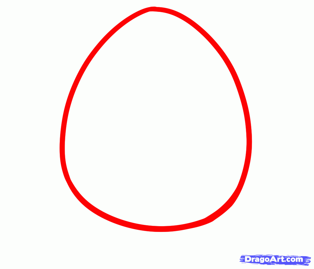 1035x885 Draw A Dinosaur Egg, Step