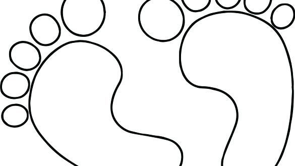 585x329 Dinosaur Footprint Template Printable Coloring