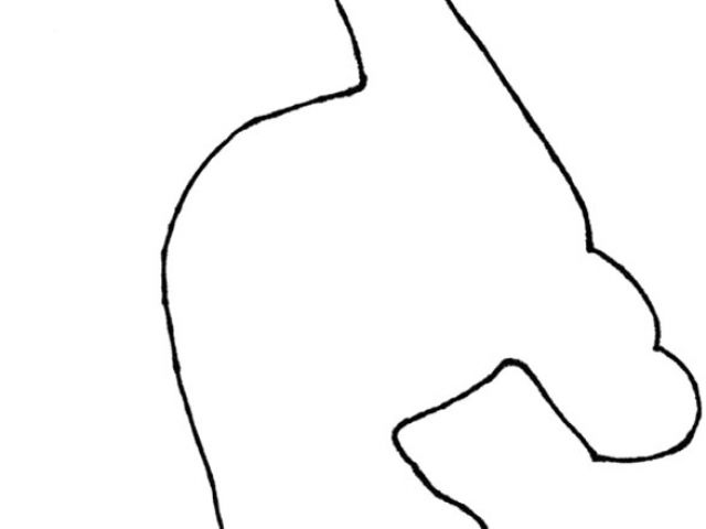 640x480 Dinosaur Templates To Print Dinosaur Footprint Stencil Clipart