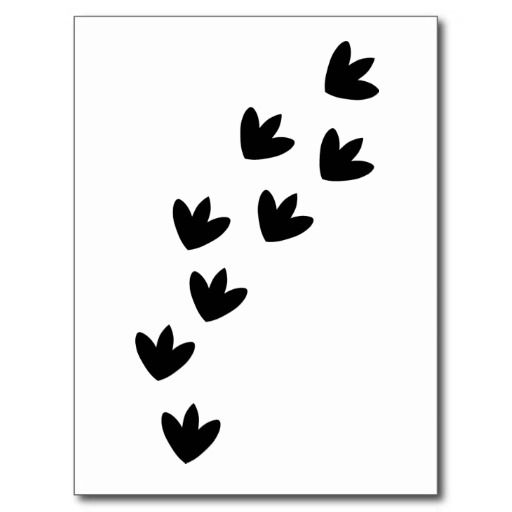 512x512 Dinosaur Footprint Drawing Dinosaur Footprints Post Card