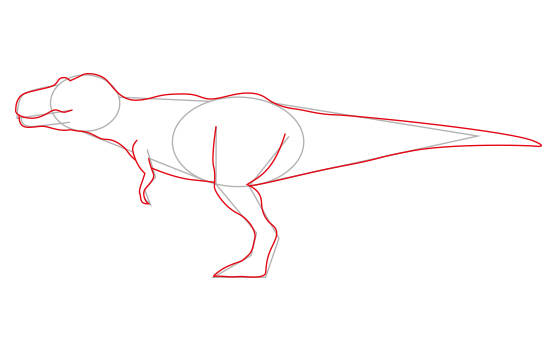 556x350 How To Draw A Dinosaur Tyrannosaurus Rex