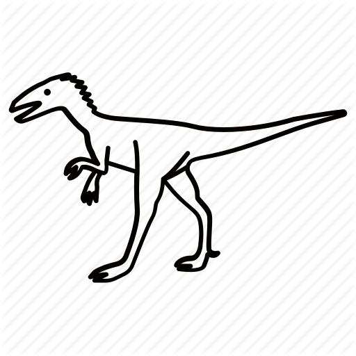 512x512 Drawing, Dinosaur, Line, Transparent Png Image Clipart Free Download