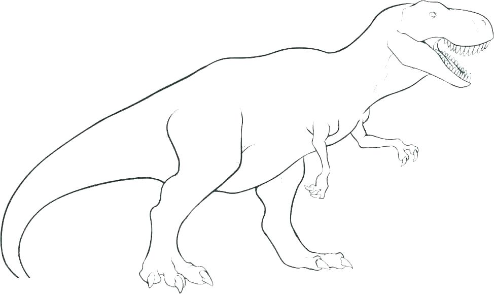 Dinosaur Outline Drawing | Free download on ClipArtMag