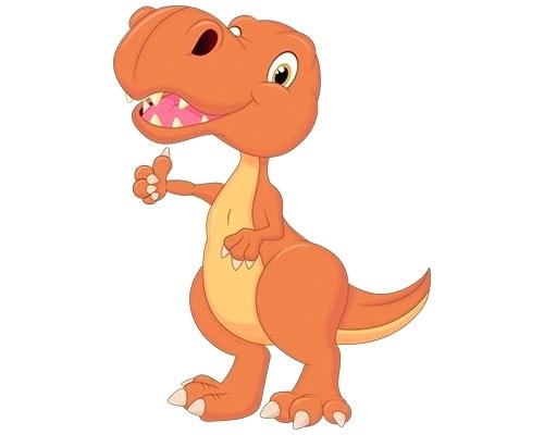 500x400 Cartoon Dinosaur Drawing