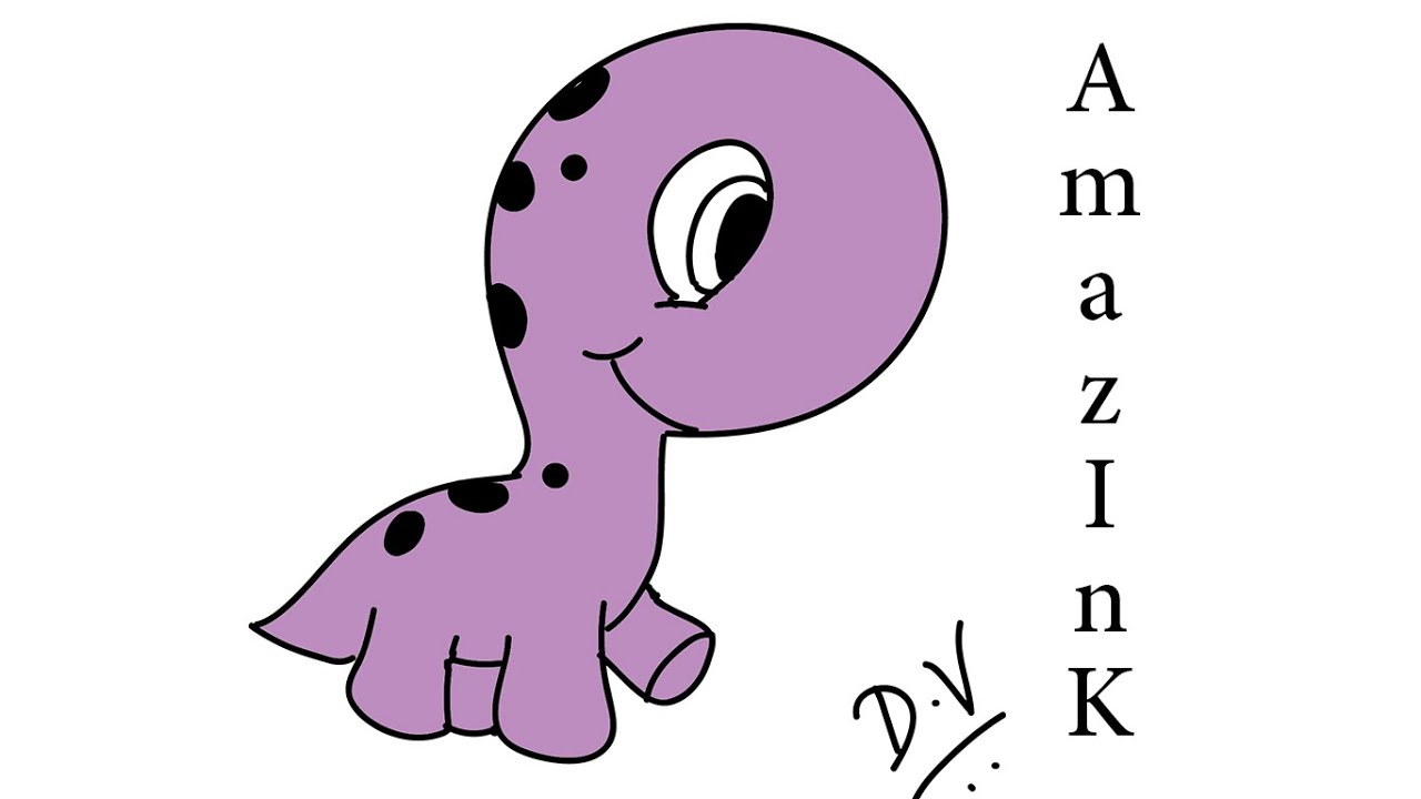 1280x720 Learn How To Draw A Baby Dinosaur