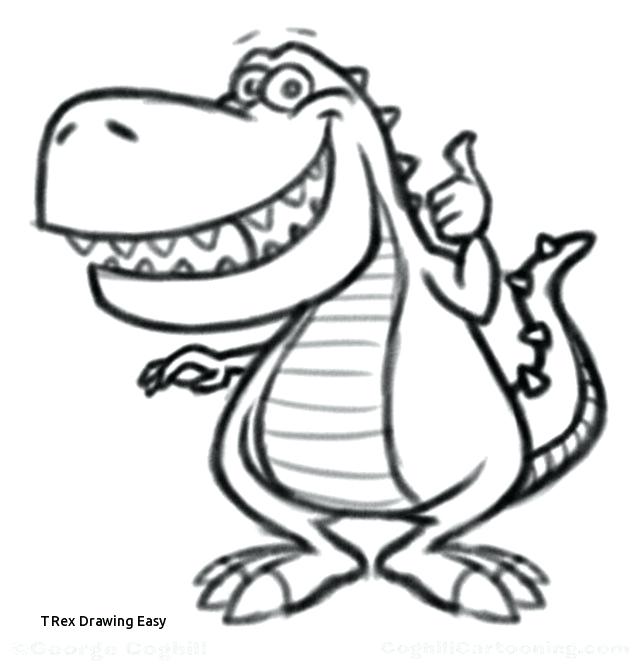 640x670 T Rex Cartoon Drawing
