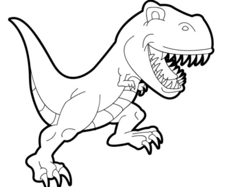 768x615 T Rex Coloring