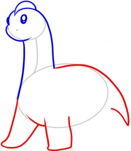 262x302 How To Draw How To Draw A Dinosaur For Kids