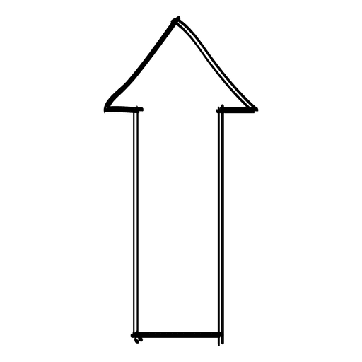 512x512 Forward Direction Arrow Drawing