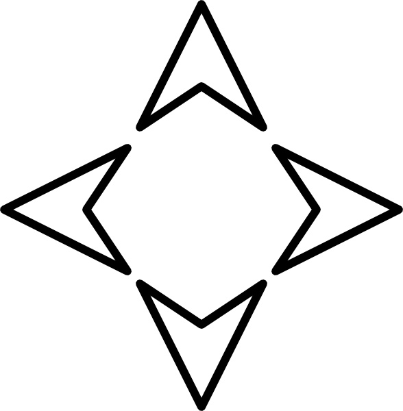 588x600 Plain Direction Arrows Clip Art Free Vector In Open Office Drawing