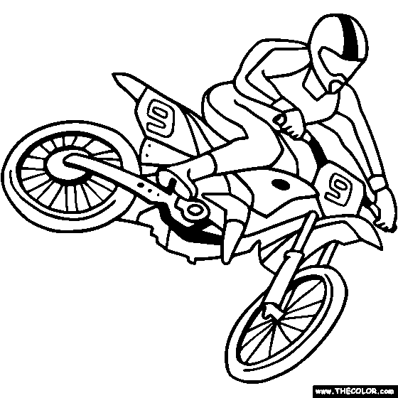 560x560 Dirt Bike Coloring Pages
