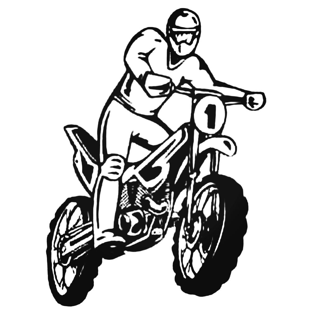 1000x1000 Atv Drawing Dirt Bike For Free Download