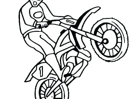440x330 Dirt Bike Coloring Images