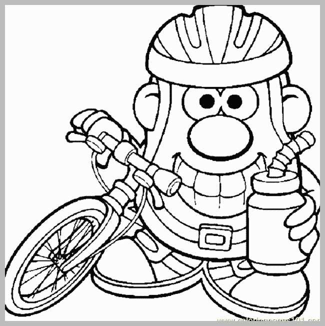 650x652 Bike Helmet Coloring