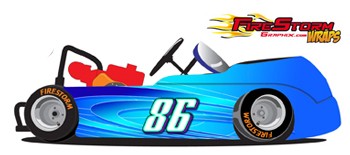 350x155 Go Kart Wraps Decals