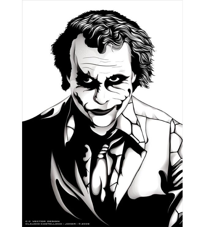 669x742 Huge Collection Of 'joker Line Drawing' Download More Than