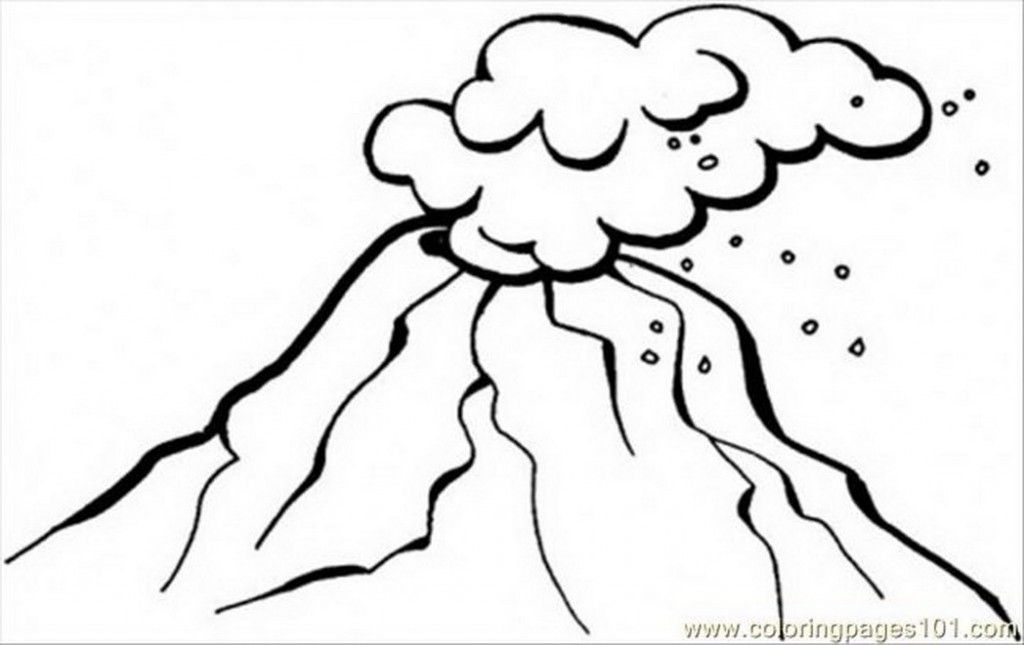 1024x645 Coloring Pages Dangerous Volcano Natural World Disaster Free