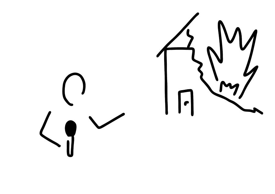 900x635 Journalist Watch Tv Disaster Drawing