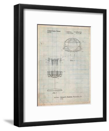 375x450 Disc Golf Basket Patent Art Print