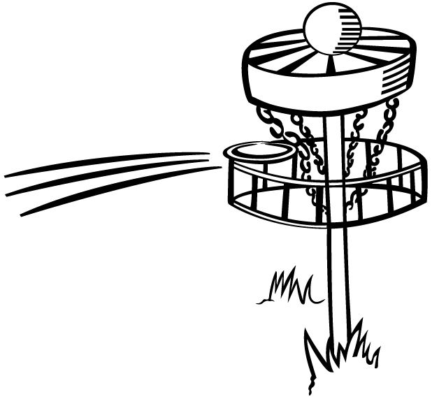 Disc Golf Basket Drawing Free download on ClipArtMag