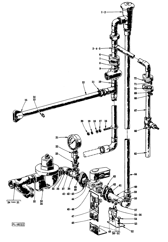 693x1000 Rinse Piping Unit