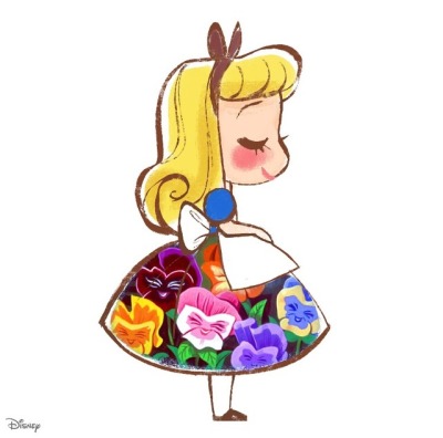 400x396 Disney Alice Flowers Tumblr