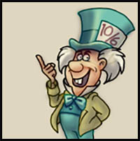 200x202 How To Draw Disney's Alice In Wonderland Cartoon Characters