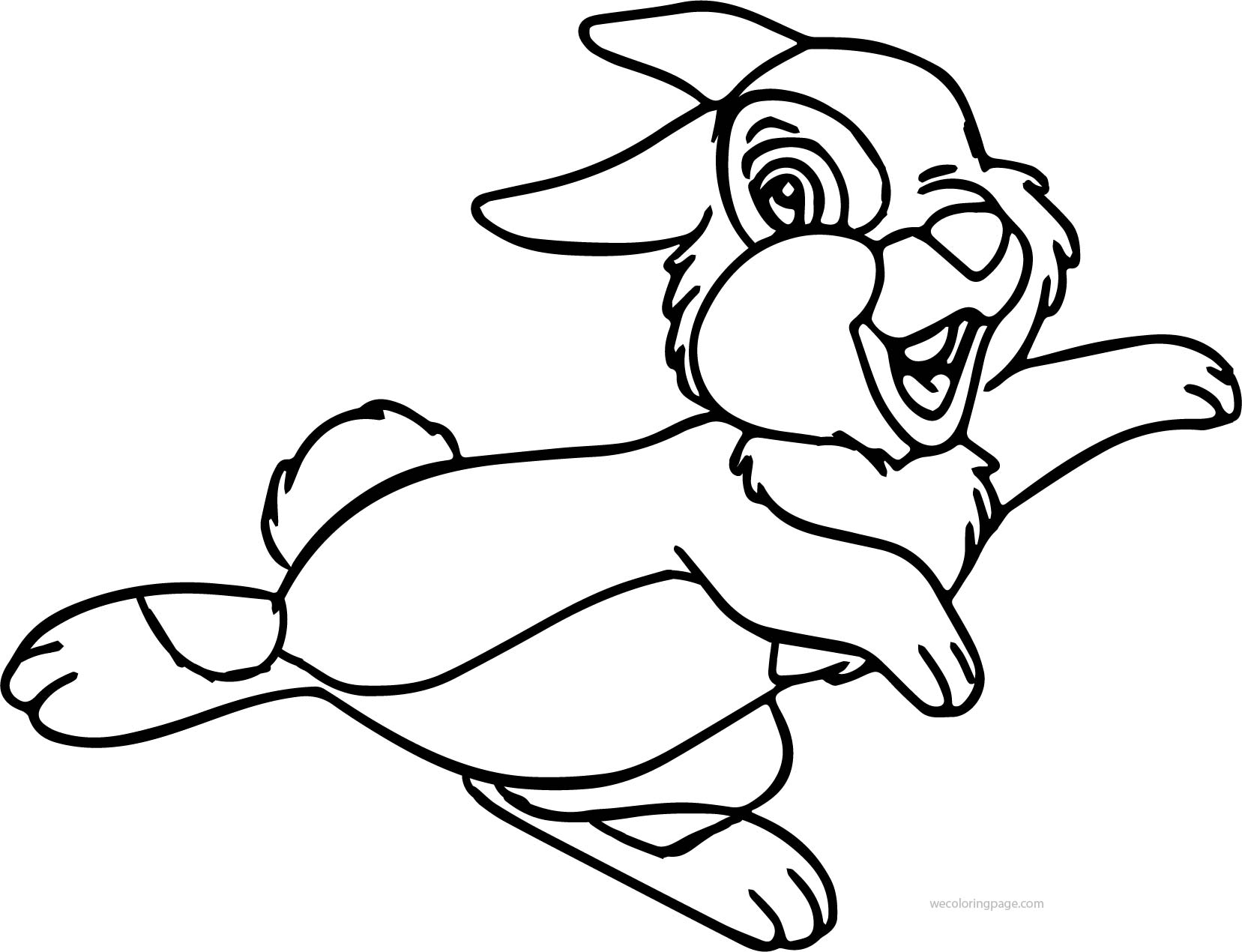 1657x1270 Disney Bambi Thumber Bunny Bunny Skate Cartoon Coloring