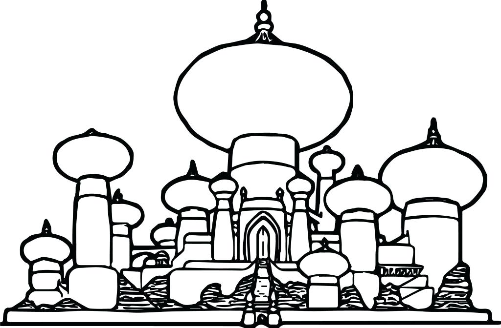 1024x672 Disney Castle Coloring