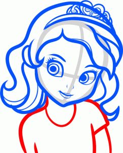 243x302 How To Draw Sofia The First Step Crafty Disney