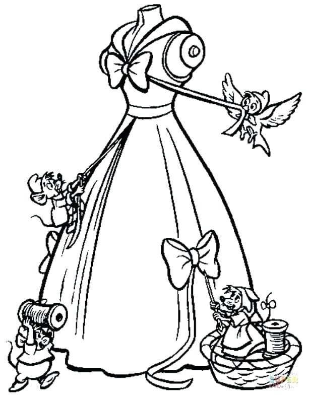 613x794 Free Coloring Pages Cinderella Disney