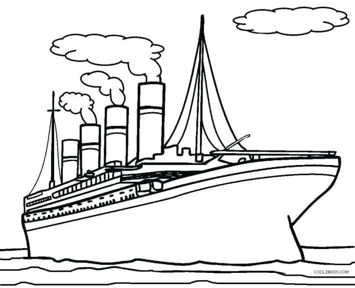728x590 Coloring Pages For Kids Summer To Print Cute Online War Ship