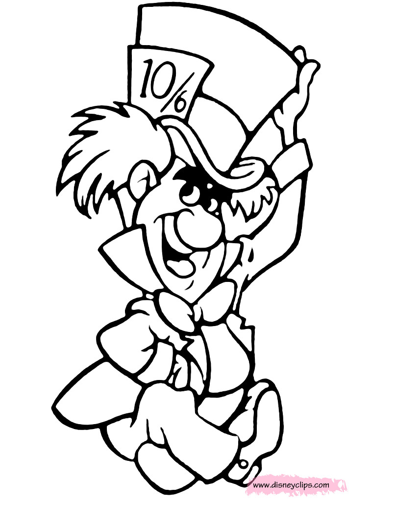 808x1032 Inspiring Mad Hatter Coloring Pages Leversetdujour Info Pict