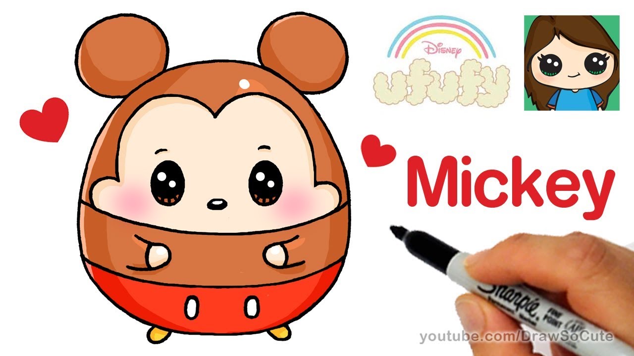 1280x720 How To Draw Mickey Mouse Easy Disney Ufufy