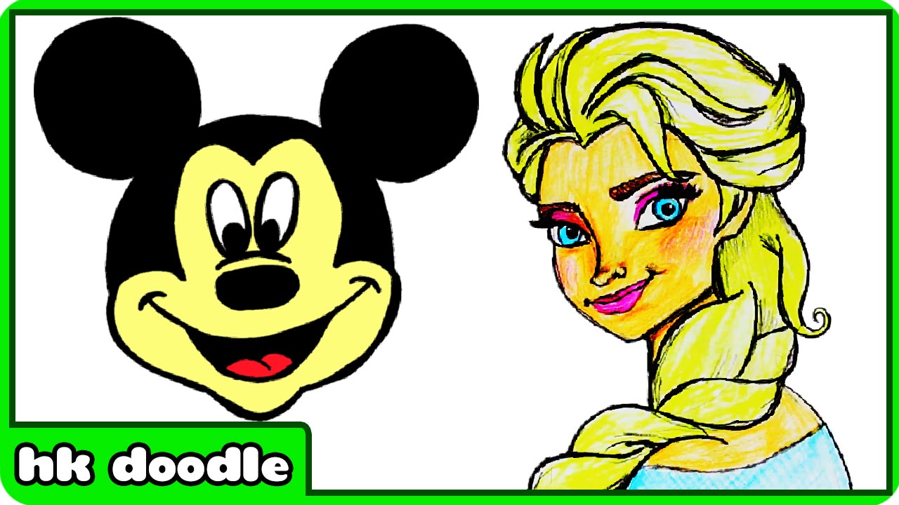 1280x720 Learn To Draw Mickey Mouse And More Disney Cartoons