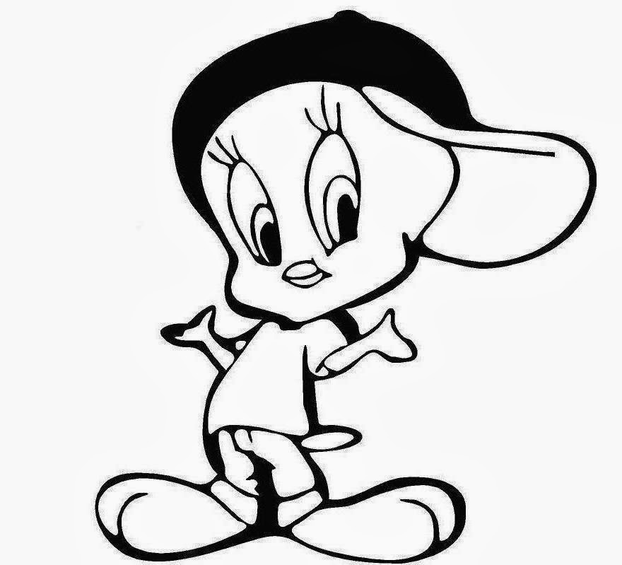 880x799 Colour Drawing Free Hd Wallpapers Disney Tweety Bird Coloring