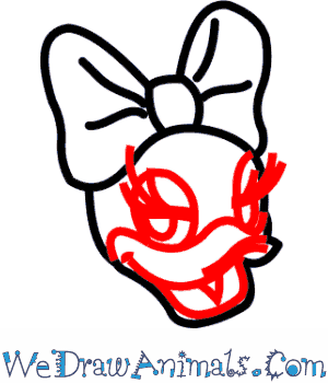 300x350 How To Draw Daisy Duck From Disney