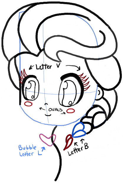 417x618 How To Draw Chibi Elsa Step