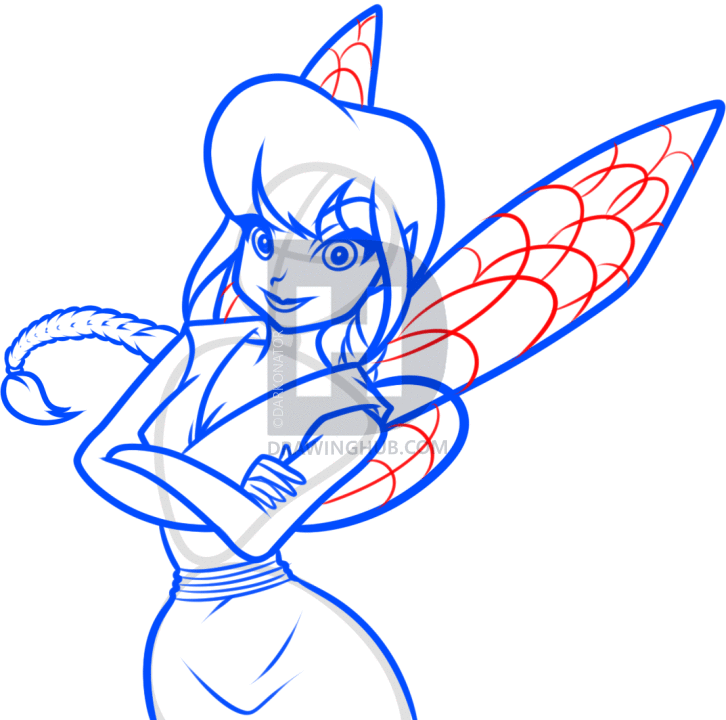 726x720 how to draw fawn from disney pixies, step